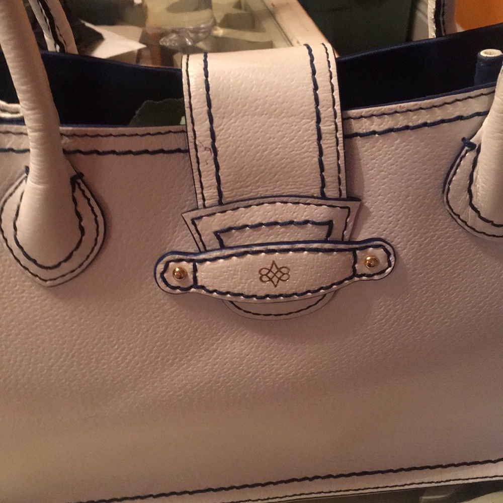 Antonio Melani   Leather White and blue  handbag - Picture 3 of 4